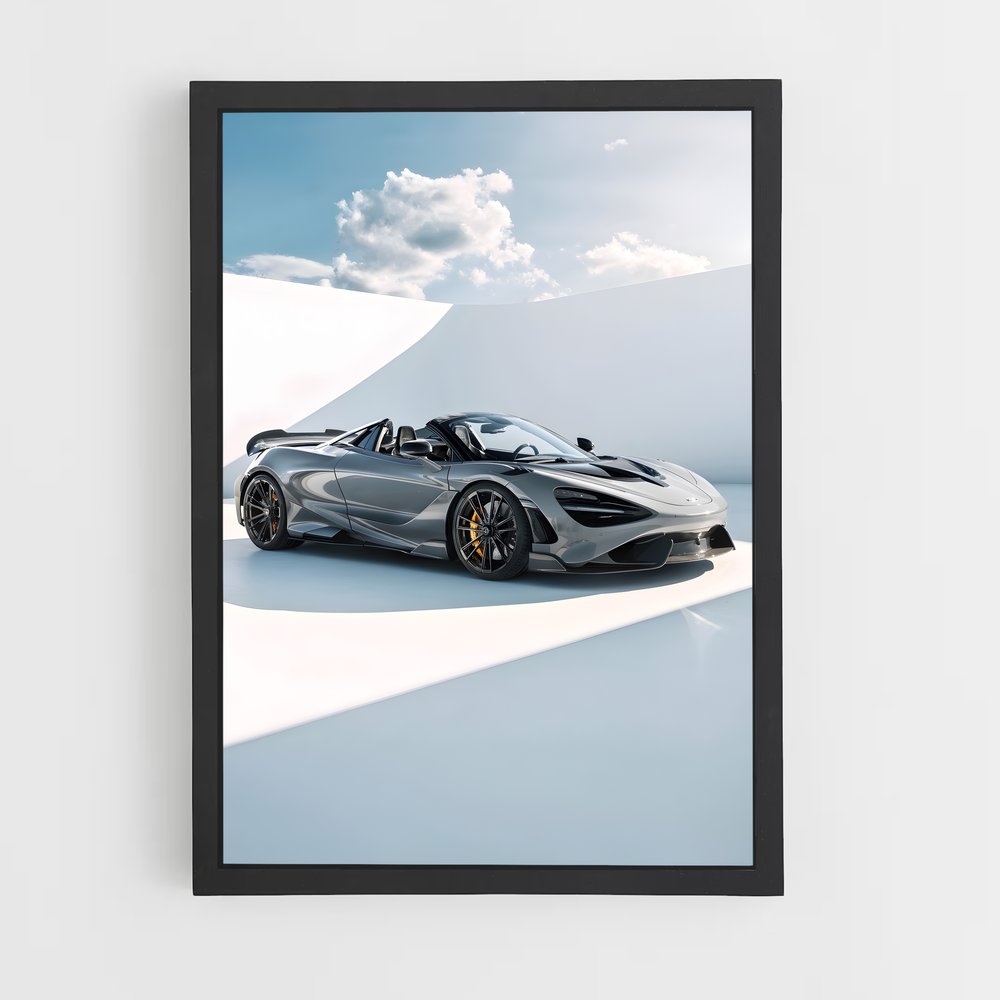 Poster Mirage Argenté – affiche Mclaren (vue 2)